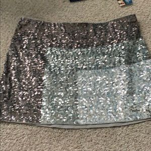 Express sequin mini skirt